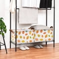 thumbnail image 3 of Yayeee Foldable Storage Basket for Shelves with Handles Set of 2 Waterproof Cloth Bins, Yellow Leaves, 3 of 7