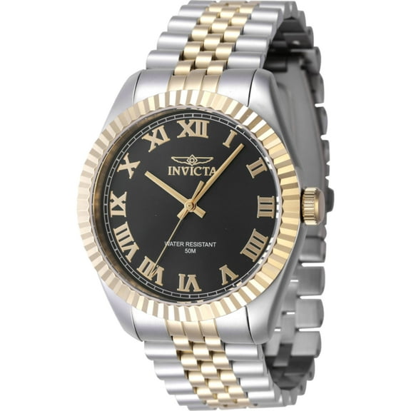 Invicta 47401 Men's Specialty Black Dial Two Tone Bracelet Watch