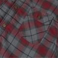 thumbnail image 5 of COEVALS CLUB Men's Sherpa Lined Flannel Long Sleeve Cotton Plaid Snap Button Up Shirts Quilted Jacket (Merlot, Gray/8# Large), 5 of 8