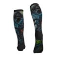 Compression Socks for Women and Men Circulation Realistic Style Green