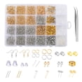 thumbnail image 1 of Kit para hacer aretes, kit de suministros para aretes que incluye ganchos para aretes, anillos para saltar, postes para aretes y herramientas para hacer aretes, 1 of 5