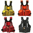 thumbnail image 3 of Kmbangi Adult Adjustable Life Jacket Vest Multi Pockets Buoyancy Sailing Reflective Design Life Saver Tank Top, 3 of 5