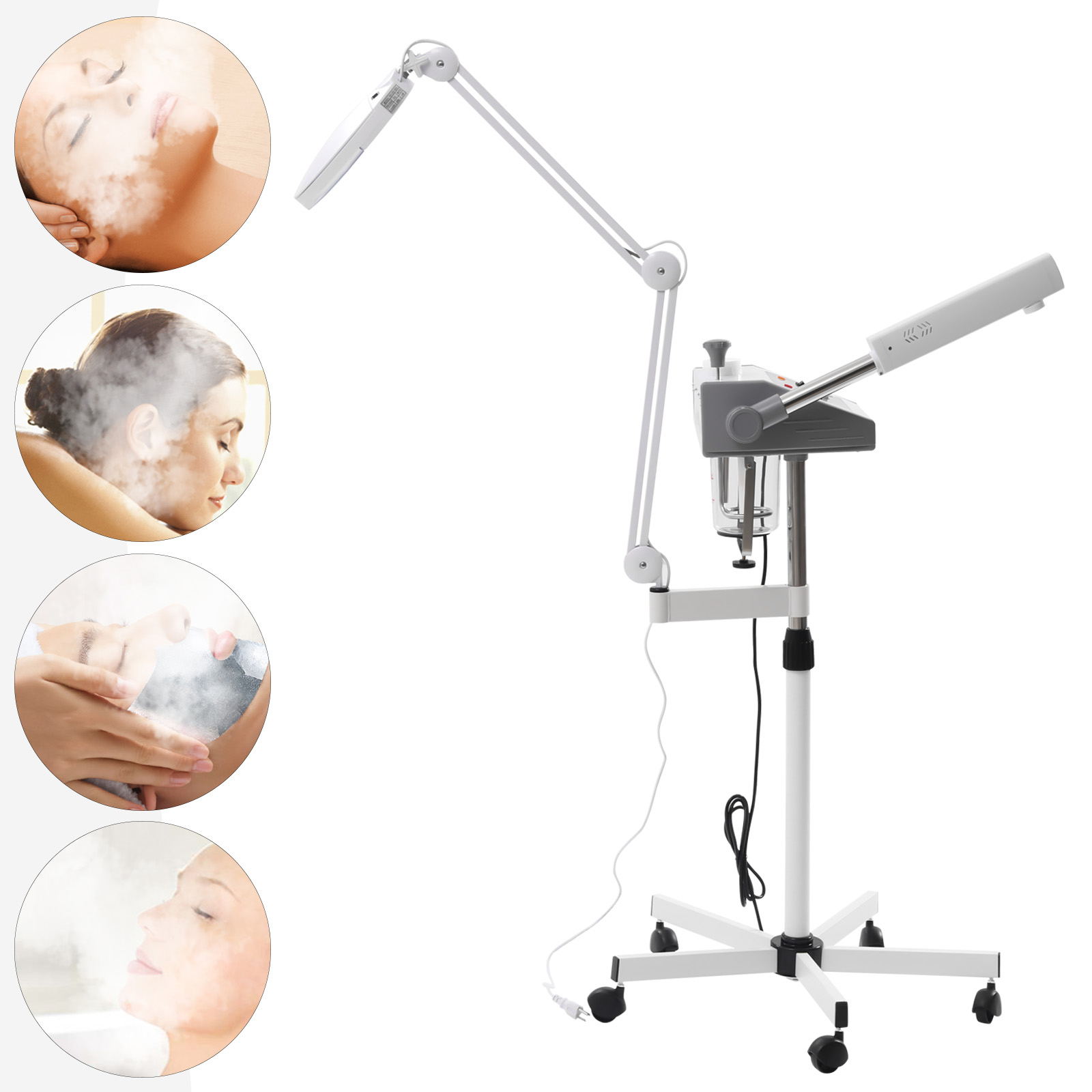 Wuzstar Professional Facial Steamer Machine High Frequency Spa Hot Cold