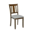 thumbnail image 3 of MAYEERTY Wooden Dining Chairs Set of 4, Kitchen Chair with Padded Seat, Upholstered Side Chair for Dining Room, Living Room, Walnut, 3 of 9