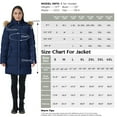 thumbnail image 3 of WenVen Women's Puffer Jacket Warm Puffer Coat Hooded Waterproof Winter Coat Blue 2XL, 3 of 8
