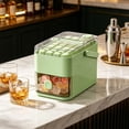 thumbnail image 4 of Ice Tray with Lid and Bin, Portable Ice Press Mold, Stackable Ice Trays for Freezer with Easy-Release Bottom, Quick Freezing Ice Box for Household Freezer Counter Storage, 4 of 7