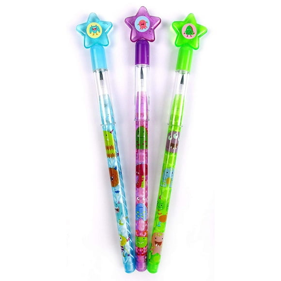 24 Pcs Monsters Multi Point Pencils
