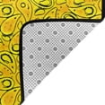 thumbnail image 4 of Yellow Paisley Decor Rugs Doormat, Non-Slip Machine Washable Carpets Floor Door Mat , 36" x 24", 4 of 7
