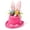 Pink, variant on Easter Bunny Ear Top Hat for Kids Mad Rabbit Topper Plush Hat White Rabbit for Halloween