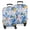 Multicolor Cartoon Floral, variant on Purple and Blue Damask Pattern Luggage Cover Fashion Suitcase Cover Baggage Covers Fit 25-28 Inch Luggage (Go Travel)