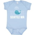 thumbnail image 3 of Inktastic Seattle Washington Cute Whale Travel Boys or Girls Baby Bodysuit, 3 of 5