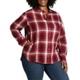 thumbnail image 5 of Jachs Girlfriend Women's Super Soft Feel Flannel Shirt (Red, Medium), 5 of 6