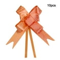 thumbnail image 2 of sweethay 10 piezas de decoración de tirador de lazo, embalaje festivo multicolor, manualidades DIY, flores de plástico ligeras tiradas a mano, Kits de decoración para fiestas Rosa roja sweethay HA063762-10, 2 of 7