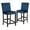 Blue, variant on New Classic Furniture Celeste 39.5" Wood Counter Chair in Black (Set of 2)