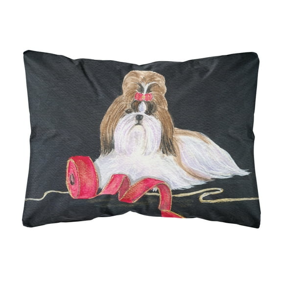 Carolines Treasures SS8562PW1216 Shih Tzu Decorative Canvas Fabric Pillow, Large, Multicolor