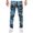 Blue, variant on JURANMO Camouflage Print Jogger Pants for Men Mid Waisted Sport Lounge Pants Loose Comfy Graphic Sports Trousers