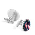 thumbnail image 3 of Flamingo Men's Cufflinks for Dress Shirts Made of Stainless Steel for Business and Formal Events, 3 of 6