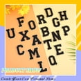 thumbnail image 3 of WILLBOND, 52 unidades, letras autoadhesivas de chenilla de la A a la Z, 5,5 cm, 3 of 7