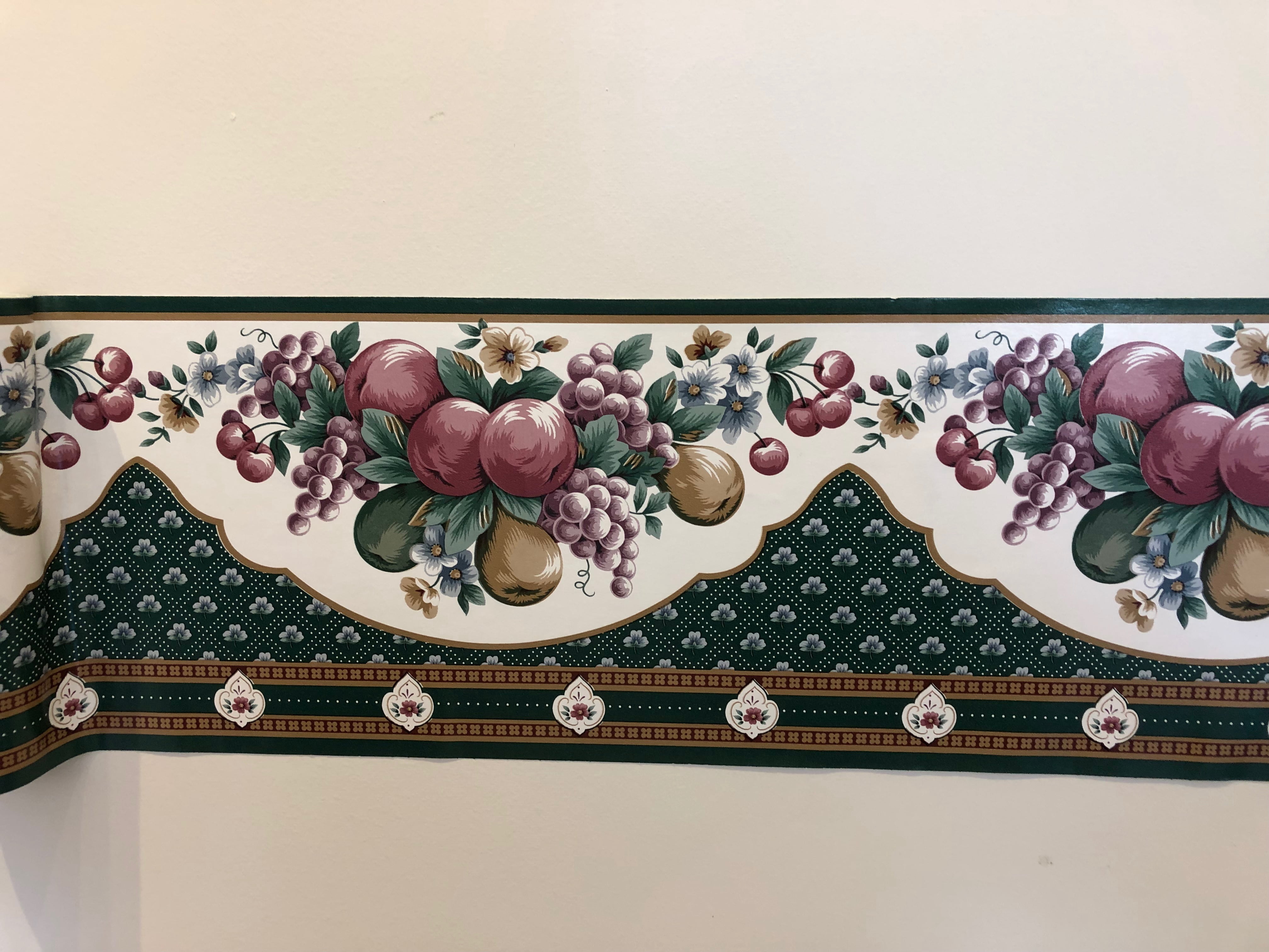 Wallpaper Border 58/4679 Fruit and Flowers Peel and Stick ...