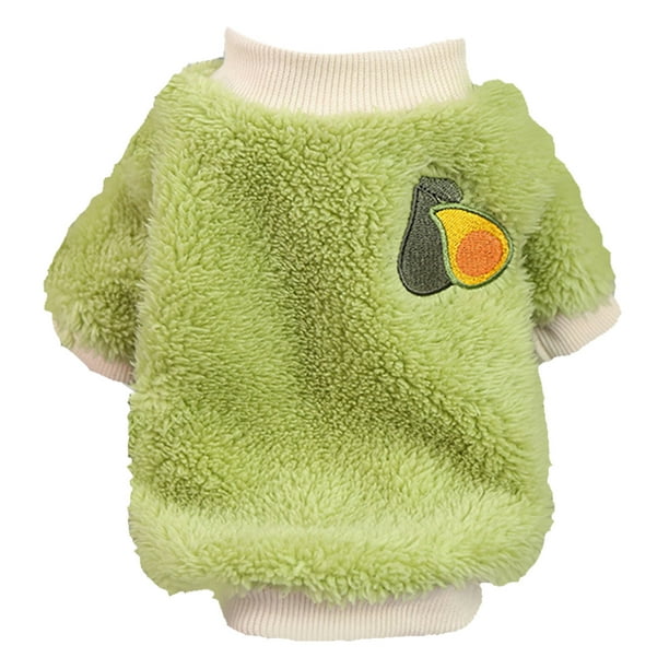 Ropa abrigada para mascotas, ropa de felpa para cachorros, ropa cálida de felpa para gatos, jersey de felpa para mascotas, valor excepcional Jadeshay A