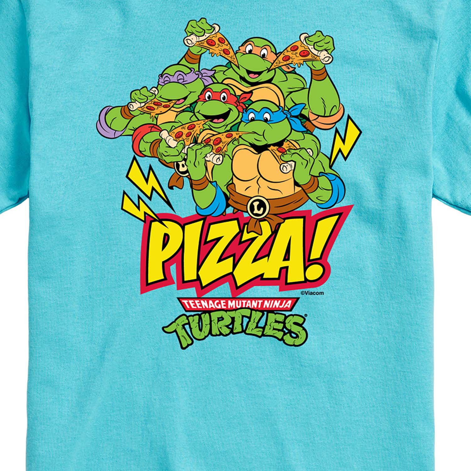 TMNT Teenage Mutant Ninja Turtles Pizza Box White Adult T-Shirt - Teenage Mutant Ninja Turtles - | TV Store Online 2x