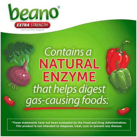 Beano Digestive Enzyme, Gas Prevention & Digestive Enzyme Supplement, 100 Count