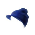 thumbnail image 1 of New Cuffless Acrylic Beanie Visor, Royal Blue, 1 of 1