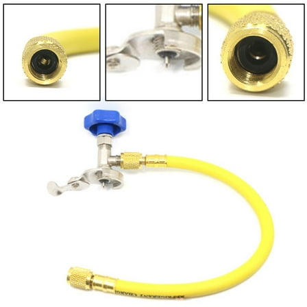 R12 R22 Can Tap Charging Recharge Hose Valve with 1/4 SAE Thread for AC Service