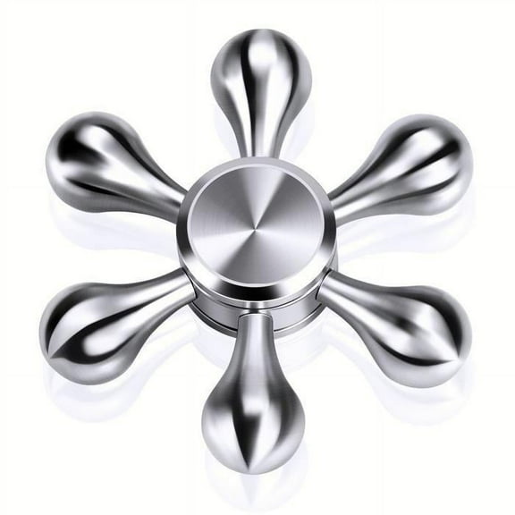 Green Tree Executive Tear Drop Spinner - Silver