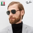 thumbnail image 6 of Ray-Ban RB3683 Square Shaped Non-Polarized Sunglasses for Men & Women - Includes Official RAYBAN Eyewear Kit - Ideal Formal & Casual Wear Sunglasses - G-15 Green Lens, 6 of 7