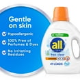 thumbnail image 3 of all Free Clear Liquid Laundry Detergent, Oxi, 73oz, 49 Loads, 3 of 14