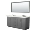 thumbnail image 5 of Wyndham Collection Wcf292972d-Qtz-Us3m70 Miranda 72" Free Standing Double Basin Vanity Set, 5 of 7