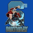 thumbnail image 2 of Boy's Marvel Thor Hammer 6th Birthday  Graphic T-Shirt, 2 of 5