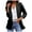 Black, variant on Womens Blazer Women's Relaxed Scuba Knit Stretch Blazer with Scrunch Sleeves (Yellow,M)