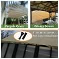 thumbnail image 5 of 90% Sun Shade Cloth, 6' x 6' Pergola Shade Cover for Patio, Outdoor, Garden, Backyard, Beige, 5 of 7