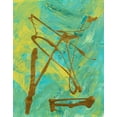 thumbnail image 2 of Ritter, Gina 15x18 White Modern Wood Framed Museum Art Print Titled - Melting Colors and Gold I, 2 of 4