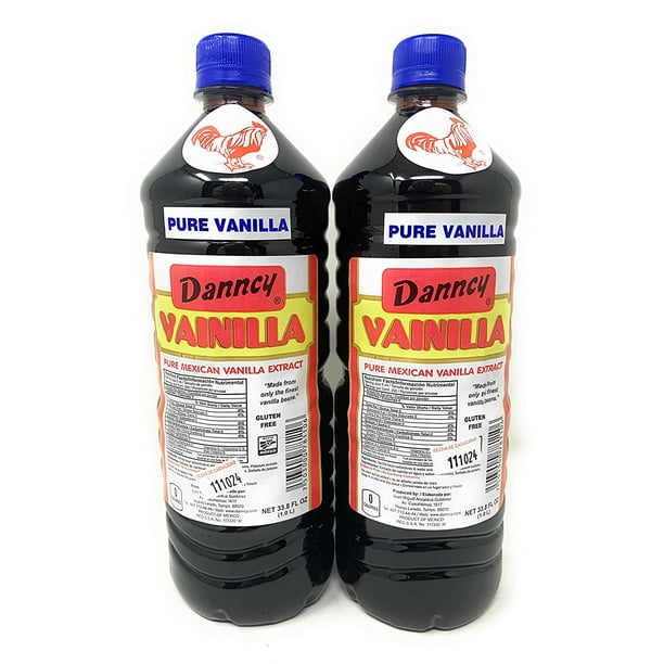 2 X Danncy Dark Pure Mexican Vanilla Extract From Mexico 33oz Each 2