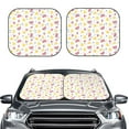 thumbnail image 2 of Fotbe Tropical Fruit 2-Piece Car Windshield Sun Shade | Sun Blocker for Car Windshield | Foldable Automotive Interior Accessories for Sun Protection-Small, 2 of 7