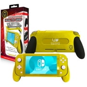 GHOST GEAR™ Nintendo Switch Lite Handle Grip [Yellow] with Authentic Rubber for Nintendo Switch Lite Grip Accessories