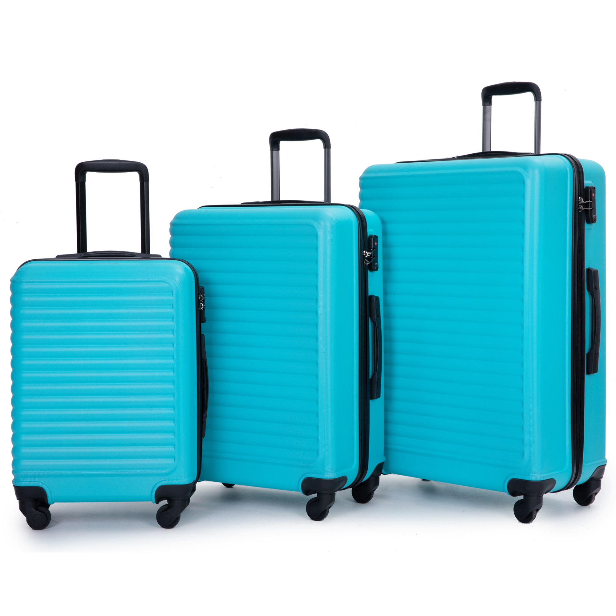 Paproos 3 PCS Luggage Set, Carry on Hardside Suitcases Set, 20'' 24