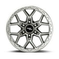 thumbnail image 2 of RockTrix RT107 20 inch Wheel for 2004-2026 Ford F150, 20x9 6x135 Rims -12mm Offset, 4.5in Backspacing, Machined Silver, 2500 lb Weight Rating, Also compatible with Bronco Raptor F150 Lightning, 2 of 7