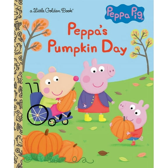 Little Golden Book Peppa's Pumpkin Day (Peppa Pig): A Little Golden Book for Kids and Toddlers, (Hardcover)