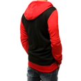 thumbnail image 4 of Larisalt Zip Up Hoodie Men,Men's Sherpa-Lined Full-Zip Hooded Sweatshirt Red,XL, 4 of 5