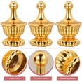 thumbnail image 5 of KAKOWELY 4pcs Decorative Lamp Shade Finials Gold for Home Decor, 5 of 5