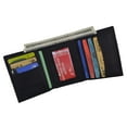 thumbnail image 5 of Genuine Leather Trifold ID Credit Card Holder Wallet Mens 3555 CF, 5 of 41