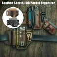 thumbnail image 2 of XYRSRUW Multifunctional Belt Cover, Versatile Tool Sheath, Flashlight Pouch, Knife Holder, Waist Hanging Leather Case, 2 of 4