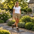 thumbnail image 3 of 4Pcs Stepping Stones, Garden Pavers, Plastic Walkway Tiles, 4 Pack 12x12 Inch Non-Slip Durable Lightweight Textured Surface, for Garden Lawn Yard Pathway and Courtyard Decorative Trail, 3 of 6
