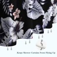 thumbnail image 6 of Pioneer Flower Floral Print Pattern Shower Curtain 36"x72" ,Bathroom Decorative Shower Curtains Set with 12 Hooks,Modern Waterproof Washable Shower Curtain, 6 of 6