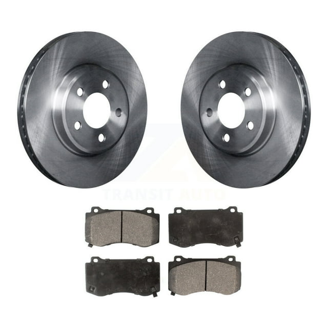 Transit Auto Front Disc Brake Rotors and Semi-Metallic Pads Kit for Car 2019 Dodge Charger GT with Brembo Brakes K8F-103046