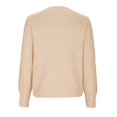thumbnail image 4 of WEAIXIMIUNG Chandail Col Rond Automne pour Femmes Mignon Manches Longues Bouffantes Tricot avec Pompons, 4 of 9